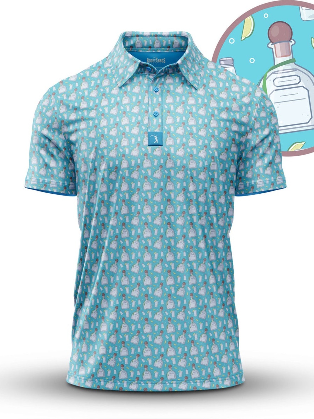 Bogey Bros Tequila Polo Shirt Size L